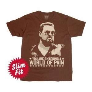  Big Lebowski World Of Pain T Shirt: Sports & Outdoors