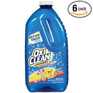  OxiClean Laundry Stain Remover Spray, 64 Ounce (Pack of 6 
