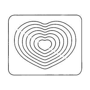   Craft Coluzzle Nested Shape Template (4 x 5)   Heart: Home & Kitchen