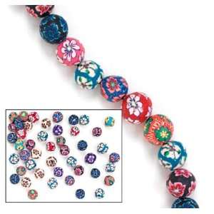 Polymer Clay Round Beads (50 pc) Toys & Games