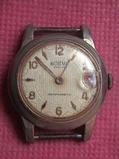 ANTIQUE WRISTWATCH RICOH CALENDAR FOR REPAIR JAPAN  