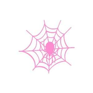  Spider Web SOFT PINK Vinyl window decal sticker: Office 