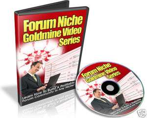 How To Start Your Own Forum Niche Video Tutorials on CD  