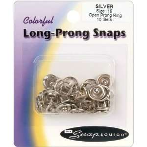  Open Long Prong Snaps Size 16 10/Pkg White   651049: Patio 