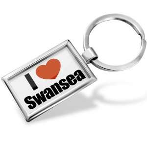 Keychain I Love Swansea region: Swansea, Wales   Hand Made, Key chain 