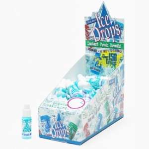 BOX 50 ICE DROPS LIQUID BREATH FRESHENERS ICY MINT ICYMINT  