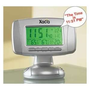    Xacta Talking Atomic Clock Radio/Weather Station: Home & Kitchen