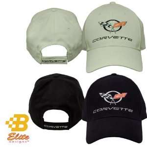  C5 Corvette Premium Brushed Cotton Hat Black: Sports 