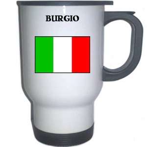  Italy (Italia)   BURGIO White Stainless Steel Mug 