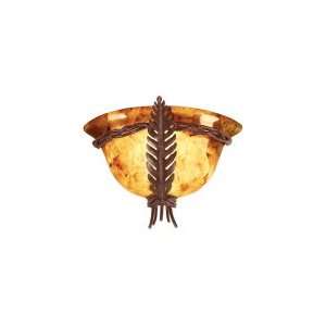 Kalco 5206AC SHELL Naples 1 Light Wall Sconce in Antique Copper with 