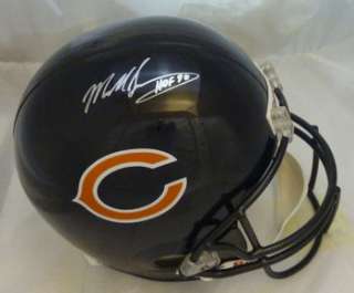 MIKE SINGLETARY AUTOGRAPHED CHICAGO BEARS FULL SIZE HELMET WITH HOF 
