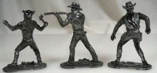 Vintage English Metal Toy Western Cowboy Indian Figurines  