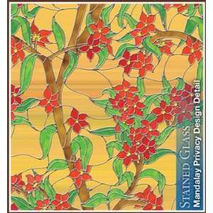   Mandalay 24 x 37 Privacy Stained Glass Window Film: Everything Else