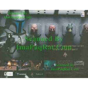   Game Jango Fett with Heads Mounted Great Original 2 page Print Ad