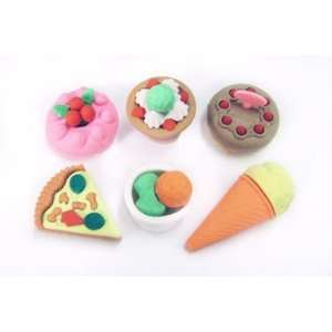  6 Piece Super Sized Snack Erasers Toys & Games