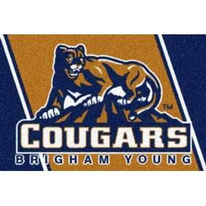   NCAA Team Spirit Rug   Brigham Young (BYU) Cougars: Sports & Outdoors