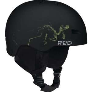  RED Trace Grom Helmet   Youth Black Matte Sports 