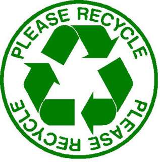 Coroplast Please Recycle Shape Sign Choose Size & Color  