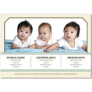  Twins Birth Announcements   Blissful Band: Basil By Fine 