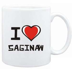  Mug White I love Saginaw  Usa Cities