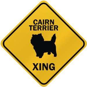   ONLY  CAIRN TERRIER XING  CROSSING SIGN DOG