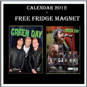  GREEN DAY CALENDAR 2012 + FREE GREEN DAY FRIDGE MAGNET BY 