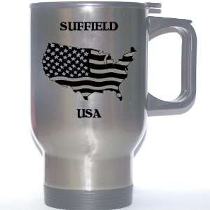  US Flag   Suffield, Connecticut (CT) Stainless Steel Mug 