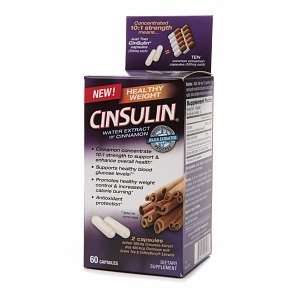 CinSulin Water Extract of Cinnamon, Healthy Weight, Capsules, 60 ea