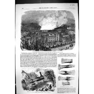  1857 Fire Camden Town Goods Station Primrose Hill Grassi 