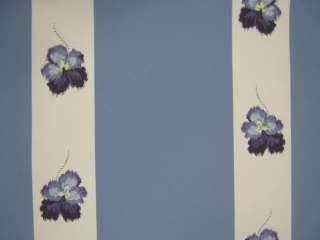 LOT 3 DR SCHUMACHER Violet Stripe Periwinkle Wallpaper  