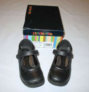 STRIDE RITE Molly Black Leather Mary Jane Shoe Size 9M LN  