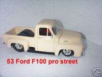 18 cream 1953 Ford F100 pro street truck, custom  