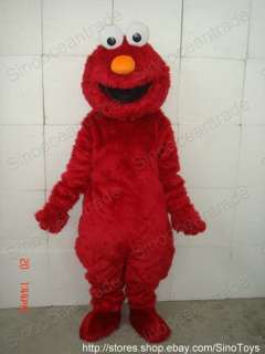 Sesame Street RED ELMO MASCOT COSTUME SUIT FANCY DRESS  