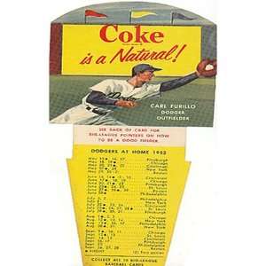  Carl Furillo Coca Cola Big League Dodgers Card: Sports 