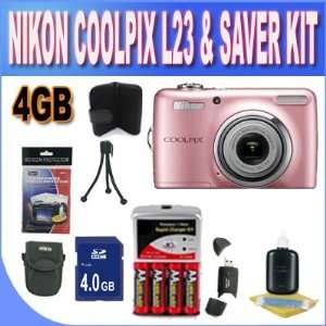 Coolpix L23 Digital Camera   Pink (10mp, 5x Optical Zoom) 2.7 inch LCD 