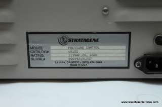 STRATAGENE PRESSURE CONTROL STATION 60102  