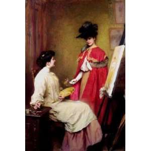   Inch, painting name Studio Visit, By Friant Emile