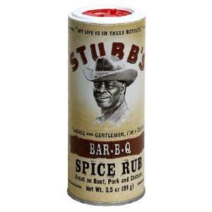 Stubbs Original Bar B Q Spice Rub 3.5oz (Pack of 3):  