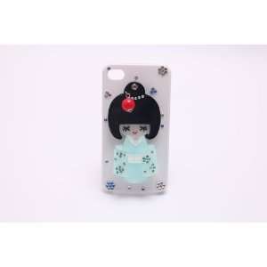  Japanese Girl in Kimoono Figure Hard Shell Case for iPhone 