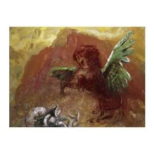  Odilon Redon   Pegasus And Hydra Giclee: Home & Kitchen