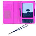 For  Kindle Touch Touch 3G Crocodile Purple Leather Case with 
