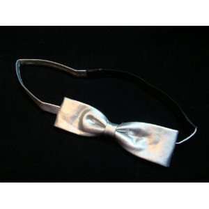  NEW Silver Bow Elastic Headband, Limited.: Beauty