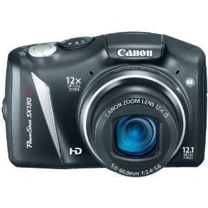  Canon PowerShot SX130IS 12.1 MP Digital Camera with 12x 