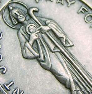 Silver Saint St.Jude Medal Patron Hopeless Causes NR  