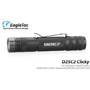  EagleTac D25C2 Clicky XM L Uses 2 CR123 battery: Home 