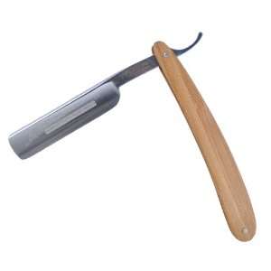 Straight Razor with Bamboo Handle