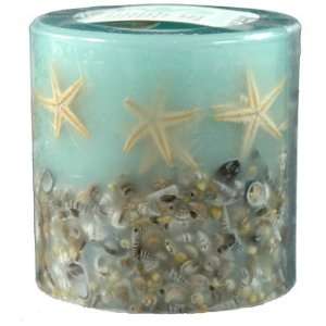  Beach House Shell and Starfish Candle: Home & Kitchen