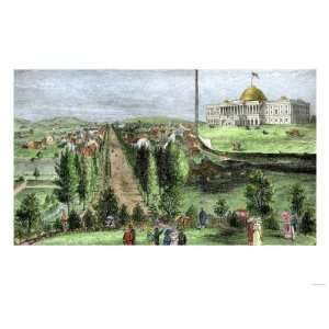  Washington DC from Capitol Hill in 1810, and an Inset View 