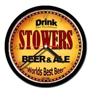  STOWERS beer and ale cerveza wall clock: Everything Else