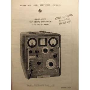  hewlett packer model 608c vhf signal generator operating 